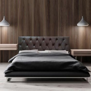 Imagem de Cabeceira Casal Luna  Marrom 140 X 60 Rbl - Pro Quarto, MDF/Pinus Trat