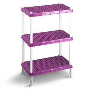 Imagem de Estante Veneza Colorida Agraplast 3 Prateleiras Cod.1059, Rosa