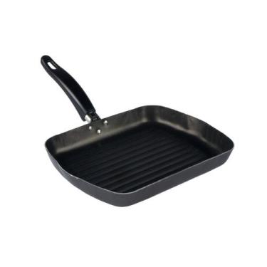 Imagem de Frigideira Grill Antiaderente 28Cm Grafite Nacional - Aluminio Naciona