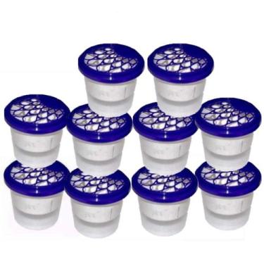 Imagem de 10 Potes Vazios Anti Mofo Para Cloreto De Cálcio - Fermolde