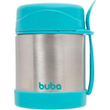 Imagem de Pote Térmico Infantil Para Bebês Buba Comida e Papinha Inox , Azul