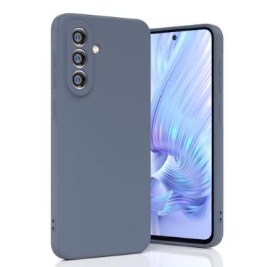 Imagem de Boaixiaen Compatível com Samsung Galaxy A36 5G, capa de telefone à prova de choque de silicone líquido fino macio TPU com proteção total à prova de choque para Galaxy A36 5G de 6,7 polegadas (cinza)