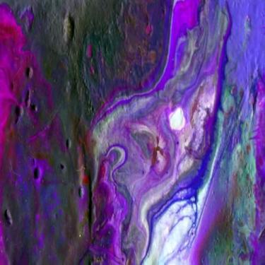 Imagem de Quadro Decorativo Vertical com Estampa Kaleidoscópio Alegre e Cores Vibrantes - Arte Moderna para Decoração de Parede 50x50cm