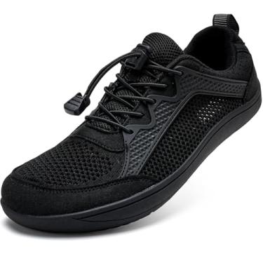 Imagem de WateLves Wide Water Shoes Tênis masculino feminino minimalista para caminhada, praia, casual, sola zero drop, Preto, 9.5 Wide Women/8 Wide Men