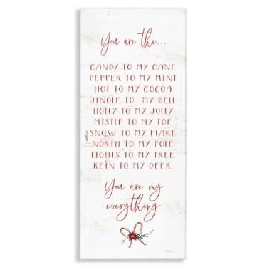 Imagem de Stupell Industries Arte de parede em tela My Everything Holiday Romance, design de Cindy Jacobs, 76 x 33