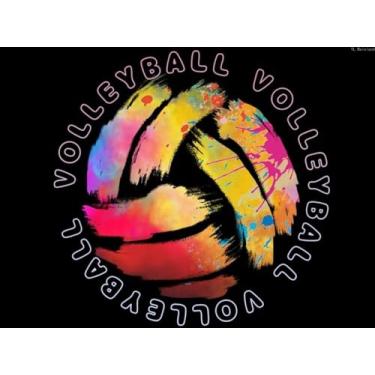 Imagem de YL Mainland Kits de arte de pintura de diamante de vôlei de tinta colorida kits de pintura de arte de diamante 5D kits de pintura de arte de cristal faça você mesmo para decoração de parede de casa 30