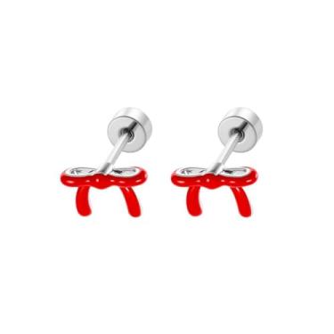 Imagem de Brincos femininos pequenos de aço inoxidável simples de aço inoxidável banhado a prata para cartilagem, tragus, brincos pequenos e hipoalergênicos, 20 g