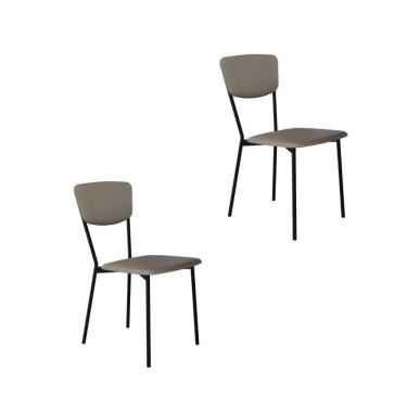 Imagem de Cadeira Vintage Retrô Fixa C-4 Pés 425 X 505 X 830 Mm C-2 Un. Cn.venus Cinza Cn.venus Cinza