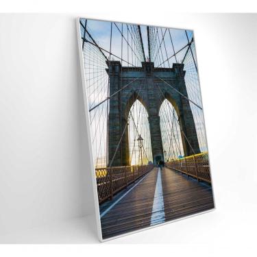 Imagem de Quadro Ponte Do Brooklyn Pôr Do Sol 40x60 Cm Adesivo