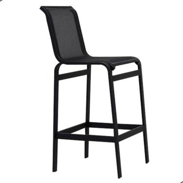 Imagem de Banqueta Modelo Lótus Premium Preto Preto