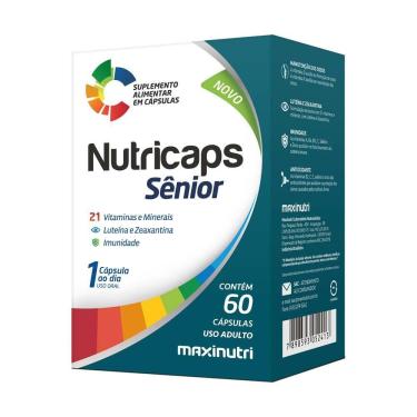 Imagem de Nutricaps Senior Polivitaminico Imunidade Maxinutri 60 Caps