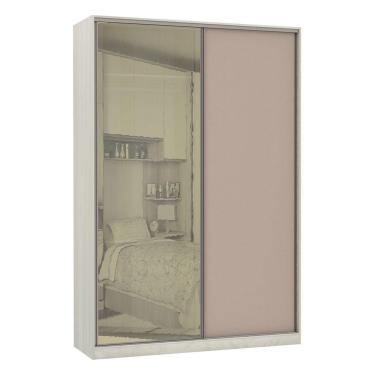 Imagem de Guarda-roupa 2 Portas De Correr 8 Cm Crema Com Connect