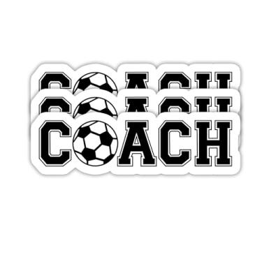 Imagem de Adesivo de treinador de futebol (3 peças) - Adesivos de vinil à prova d'água para laptops, copos, álbuns, livros, garrafas de água Tamanho 7 x 2 cm