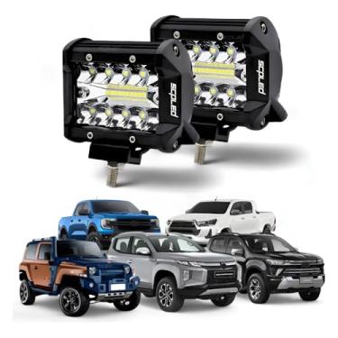 Imagem de Par Super Farol Milha Led 7d Cree Americano 120w Auxiliar