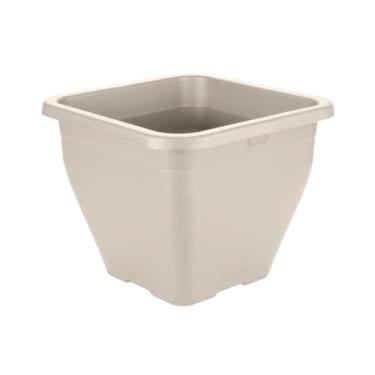 Imagem de Vaso De Plantas Quadrado 3 Litros Plástico Floreiras Flores Plantas e Hortas Decoração (Areia)