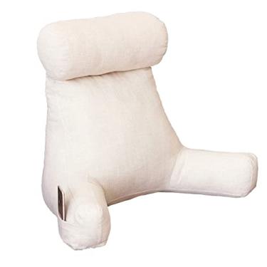 Imagem de Almofada de descanso de encosto com suporte de pescoço e braço, almofada de leitura para suporte lombar é uma ótima escolha para o seu trabalho, também é um encosto para jogos, fique com você por um