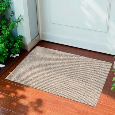 Imagem de Tapete Porta de Entrada Capacho 45cm x 65cm Zello Luxo Antiderrapante (Caramelo)