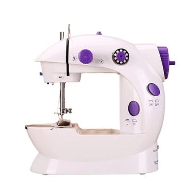 Imagem de Mini Máquina de Costura Portátil com Pedal Elétrico Costureira Bivolt 110V/220V