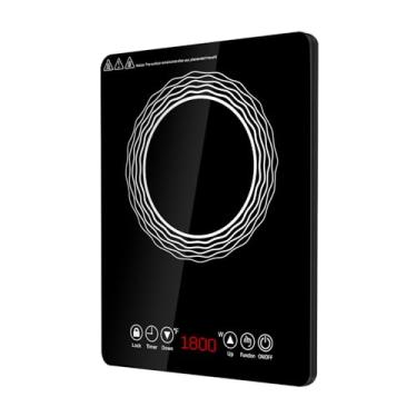 Imagem de HeavenBird Queimador De Indução Portátil, Elétrico Bancada 1500 W Com Painel Sensível Ao Toque, Potência E Temperatura Ajustáveis, Fogão Temporizador 3 Horas