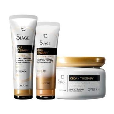 Imagem de Kit Eudora Siáge Cica Therapy - Shampoo e Condicionador e Máscara-Unissex