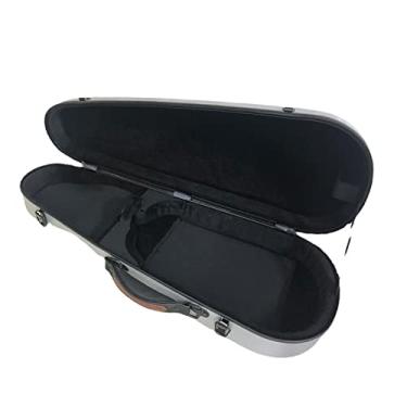 Imagem de Estojo Para Violino Prata Fosco Tamanho 4/4 Composto De Fibra De Carbono Rígido Estojo Para Violino Tamanho Completo Estojo de Violino