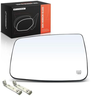 Imagem de A-Premium Vidro espelhado aquecido do lado esquerdo do motorista com placa de suporte compatível com Dodge Ram 1500 2009-2010 e Ram 1500 2013-2022, 1500 Classic 2019-2024 - Espelho plano retrovisor