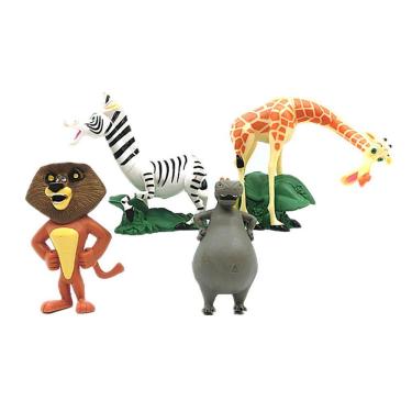 Imagem de Brinquedo de boneco colecionável: girafas de Madagascar, 4 peças