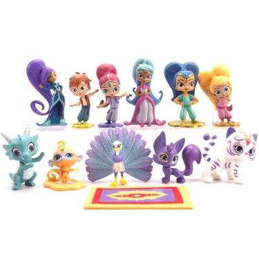 Imagem de Brinquedo de boneco de anime colecionável Shimmers and Shines, 12 unidades