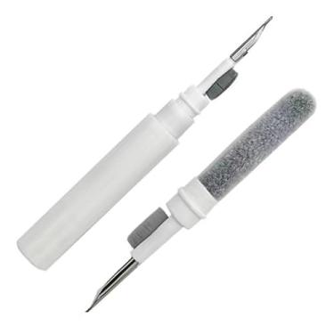 Imagem de Kit de escova de limpeza multifuncional para computador, câmera e telefones celulares - branco