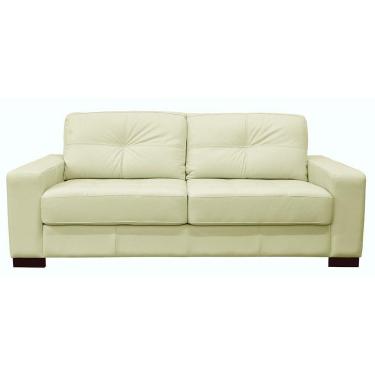 Imagem de Sofá 2 Lugares Milão 150cm Couro Off White