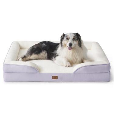 Imagem de Cama para Perros Bedsure XL Ortopédica Impermeable Lavable Lavanda