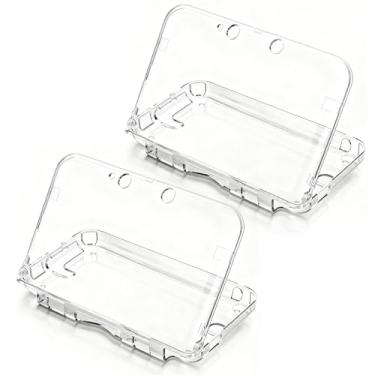 Imagem de QUBAMG Pacote com 2 capas para 3DS XL – Capa protetora rígida transparente e cristalina compatível com Nintendo 3DS XL LL
