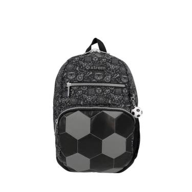 Imagem de Mochila infantil Xtrem Bolt Futebol Preta