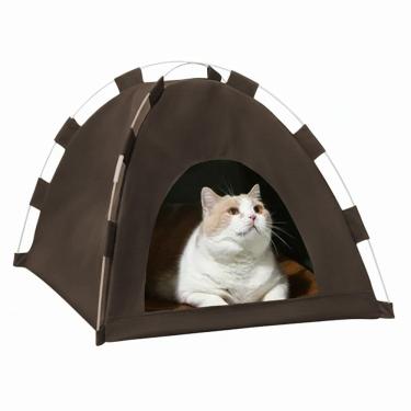 Imagem de Tenda Caminha Gato Pet Cachorro Coelho Animais Estimaçao Casinha Cabana Arranhador Confortavel Dobravel Portatil