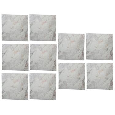 Imagem de Placa Adesiva 3d Marmore Kit 10 Uni Autocolante Papel De Parede Obra Reforma Casa Banheiro Cozinha Varanda Decoraçao