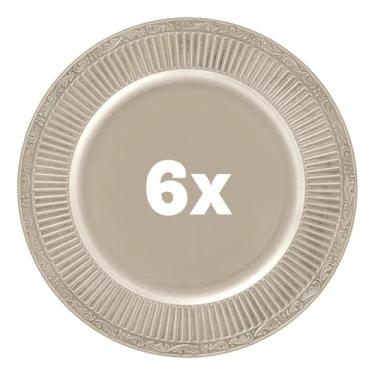 Imagem de Conjunto Sousplat Redondo Rose FendiI Polipropileno Rafimex KITs (6)