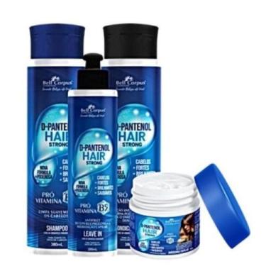 Imagem de Kit Capliar D'Pantenol 4 Peças (Vitamina Para Os Cabelos) - BELL CORPU