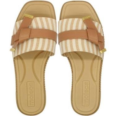 Imagem de Chinelo Slide Moleca Palmilha Confortável Tira Decorada Feminino-Feminino