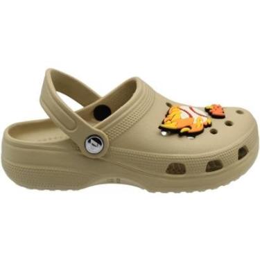 Imagem de Clog Juvenil Largo Yvate Bottons Removíveis Confortável Menino-Masculino