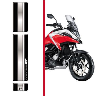 Imagem de Protetor De Tanque Adesivo Moto Honda Nc750x 2021-2025 Cromado E Preto