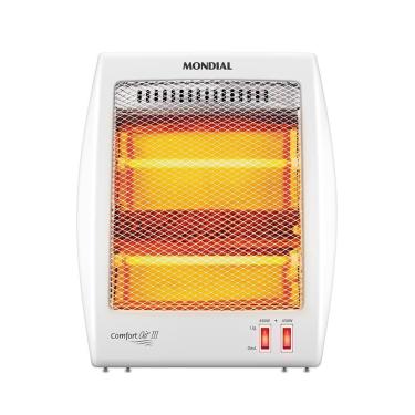 Imagem de Aquecedor De Ambiente A16 Controle De Temperatura Mondial Cinza Com Branco 220V