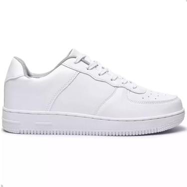 Imagem de Tênis Unissex Force Full Casual Confortável Antiderrapante para Uso Diário (Branco, BR, Adulto, Numérico, 34)