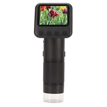 Imagem de aqxreight Microscópio Digital Portátil 800X 2 Polegadas HD LCD Com Tela LCD Recarregável, Câmera de Microscópio Portátil Com Iluminação Leve e Digital de Bolso