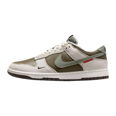 Imagem de Nike Tênis masculino retrô Dunk Low (HV5980-231, verde-oliva/vela/pedra de ferro/horizonte de jade), Verde oliva/vela/pedra de ferro/horizonte de jade, 41