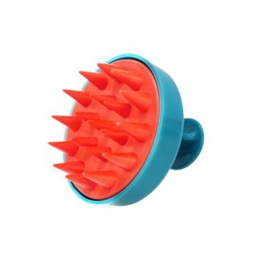 Imagem de Escova Massageadora Capilar Anti Queda, Suave para Todos os Tipos de Cabelo e Relaxamento(Azul Tiffany/Laranja)