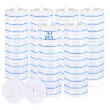 Imagem de 60 refis de varinha de vaso sanitário para varinha de vaso sanitário Clorox, 5 limpadores de vaso sanitário com fórmula exclusiva, esfregão descartável de escova de vaso sanitário – sem desmoronar