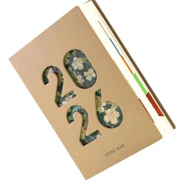 Imagem de Planner Semanal 2026,A5 Capa de PU para 365 Dias - Agenda Semanal E Mensal 2026,Para Planeamento Académico, Compromissos, Casa, Escritório, Escola E Viagens