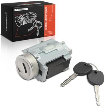 Imagem de A-Premium Cilindro de bloqueio de ignição com 2 chaves compatível com veículos Chevrolet, Pontiac e Oldsmobile - Malibu 1997-2003, Impala 2000-2005, Classic, Monte Carlo, Grand Am, Alero, Cutlass
