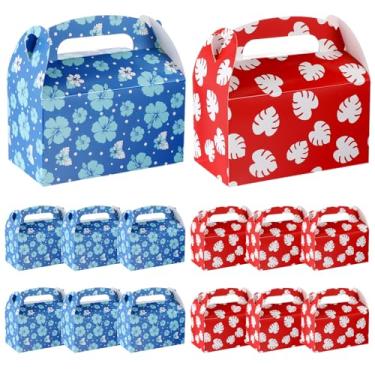 Imagem de Marspark Caixas de presente de festa de animação de desenho animado/caixas de doces de desenho animado, sacolas de presente, suprimentos de festa de aniversário para adultos (pacote com 12, estampa