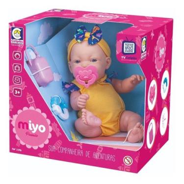 Imagem de Boneca Bebê Menina Linda Miyo Passeio 2496 Cotiplás